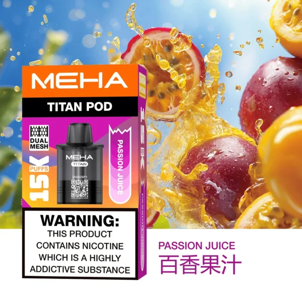 20251216203402.webp MEHA 魅嗨 TITAN 泰坦 15000口 專用煙彈|具備 Mesh 網芯炸裂口感 台灣現貨