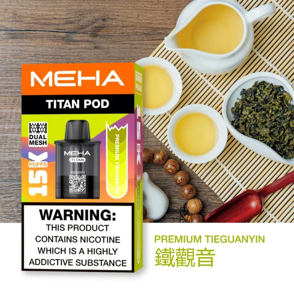 20251216203413.webp MEHA 魅嗨 TITAN 泰坦 15000口 專用煙彈|具備 Mesh 網芯炸裂口感 台灣現貨