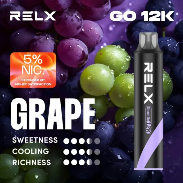 20260105063018840.webp RELX Smash Go 12000口 拋棄式電子煙|搭載獨家防乾燒技術 台灣現貨