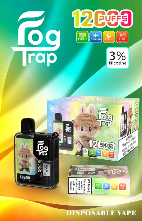 5ae5409114ee10450df38961180696da.webp 【買十送一】Fog Trap 限量聯名 蠟筆小新 × LABUBU 12000口拋棄式電子煙|配備油電數位顯示屏 台灣現貨