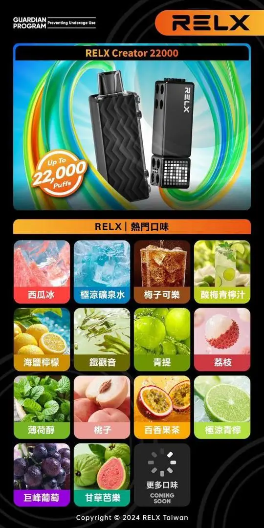 6afed718df018e004b1cab6b3ca6fee5 【買四盒送主機】RELX 悅刻 Creator 積木系列 22000口 磁吸換彈拋棄式電子煙|結合獨家樂高 DIY 外型 台灣現貨