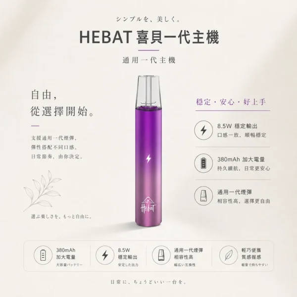 ChatGPT-Image-2026年8月22日-下午07_59_52.webp Hebat 喜貝 一代通用主機|具備絕美漸層配色 台灣現貨