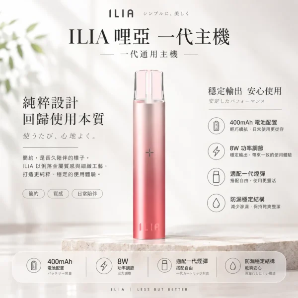 ChatGPT-Image-2026年8月22日-下午10_02_06.webp ILIA 哩亞 一代通用主機|具備 8W 功率調節 台灣現貨