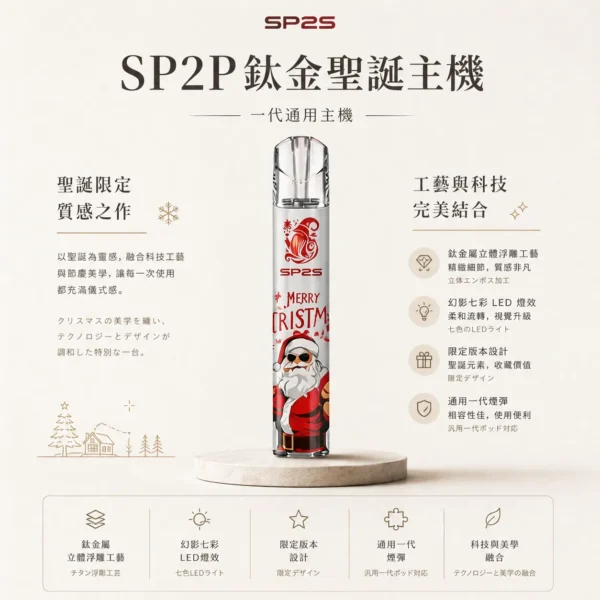 ChatGPT-Image-2026年8月25日-下午06_29_54-1.webp SP2S 聖誕限定 鈦金屬 一代通用主機|具備鈦金屬立體浮雕工藝 台灣現貨
