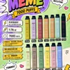 MEME 韓國熱賣 7000口 拋棄式電子煙｜具備 3%尼古丁鹽黃金配比 台灣現貨