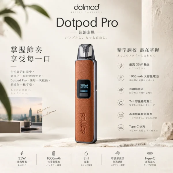 ChatGPT-Image-2026年9月6日-下午05_37_27.webp DotPod Pro 注油小煙主機|具備 35W 大功率 台灣現貨
