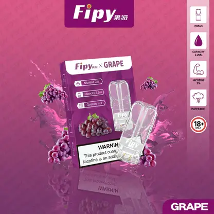 【買三贈主機】Fipy 果派 一代通用煙彈 2.2ml 大容量｜結合透明美學外觀 台灣現貨