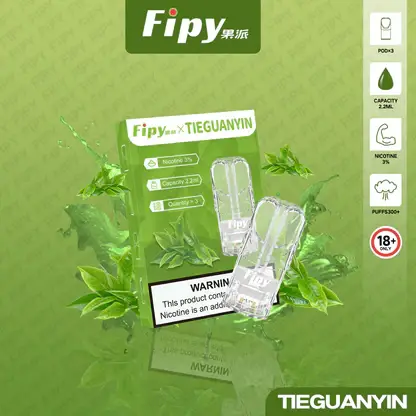 【買三贈主機】Fipy 果派 一代通用煙彈 2.2ml 大容量｜結合透明美學外觀 台灣現貨