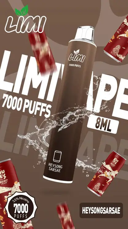 LIMI拋棄式一次性7000口-14.webp LIMI 7000口 拋棄式電子煙|具備 3.5% 尼古丁鹽強勁擊喉感 台灣現貨