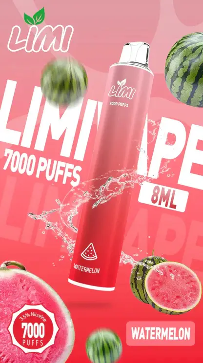 LIMI拋棄式一次性7000口-2.webp LIMI 7000口 拋棄式電子煙|具備 3.5% 尼古丁鹽強勁擊喉感 台灣現貨
