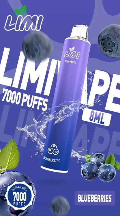 LIMI拋棄式一次性7000口-8.webp LIMI 7000口 拋棄式電子煙|具備 3.5% 尼古丁鹽強勁擊喉感 台灣現貨