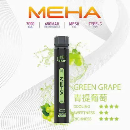 MEHA-XBAR-拋棄式-7000口小黑條-7.webp MEHA XBAR 魅嗨 小黑條 7000口 拋棄式電子煙|具備 3% 尼古丁鹽黃金配方 台灣現貨