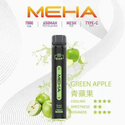 MEHA-XBAR-拋棄式-7000口小黑條-8.webp MEHA XBAR 魅嗨 小黑條 7000口 拋棄式電子煙|具備 3% 尼古丁鹽黃金配方 台灣現貨