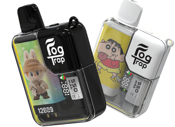 b71eda29f2293ea5892e173c93e9cde5.png 【買十送一】Fog Trap 限量聯名 蠟筆小新 × LABUBU 12000口拋棄式電子煙|配備油電數位顯示屏 台灣現貨