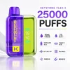 images.webp 【買一盒煙彈送主機】KEYSTONE FLEX-3 鑰石 25000口換彈式拋棄式電子煙|15ml透明可視油艙 台灣現貨